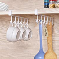 EigPluy 2pcs Tazas Soportes Vasos de Vino de Almacenamiento Ganchos Utensilios de Cocina Lazos Cinturones y Bufanda…